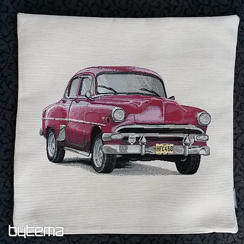 Housse de coussin tapisserie AUTO VETERAN