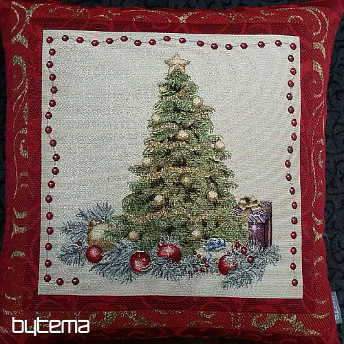 Housse de coussin décoration de Noël ARBRE DANS UN CADRE