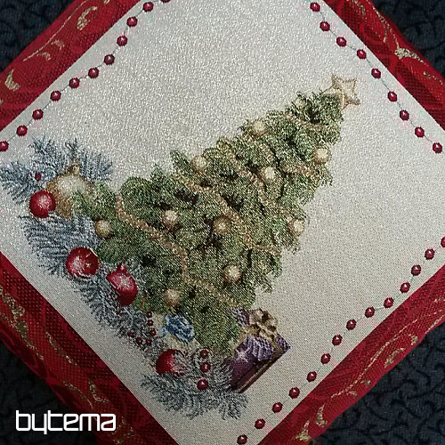 Housse de coussin décoration de Noël ARBRE DANS UN CADRE