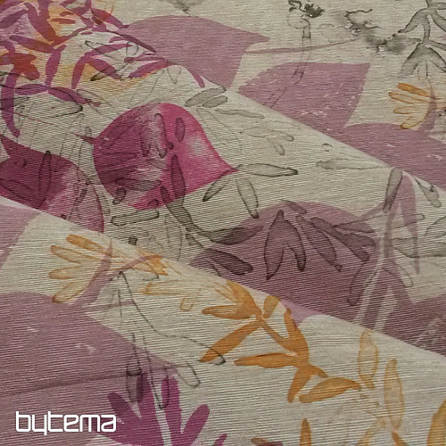 Tissu décoratif GAIA feuilles 301