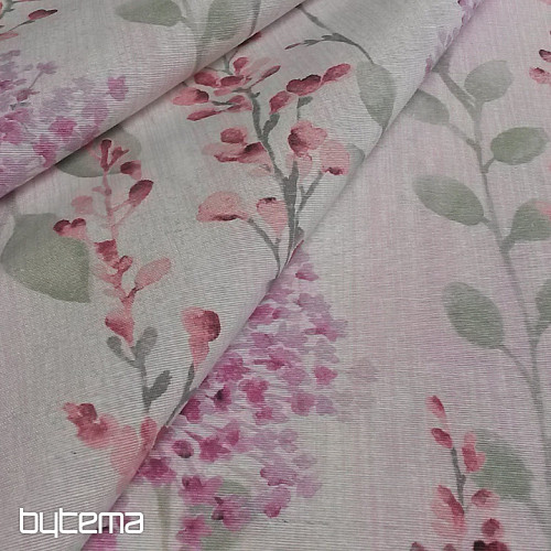Tissu décoratif VALQUIRA feuilles 301