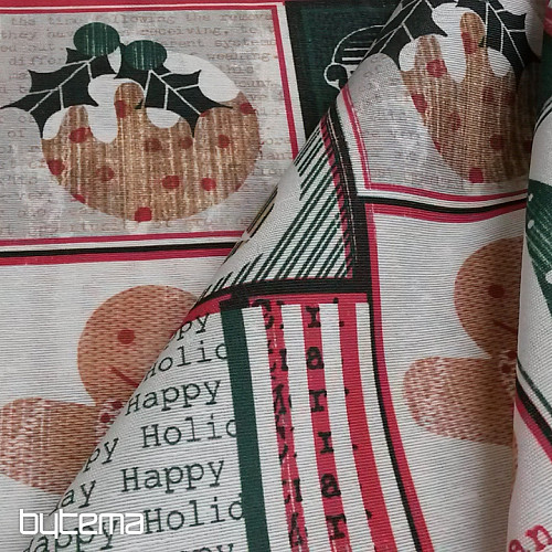 Tissu décoratif NOËL GINGERBREAD