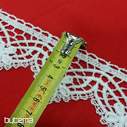 Dentelle 5557/0010 6 cm blanc mat