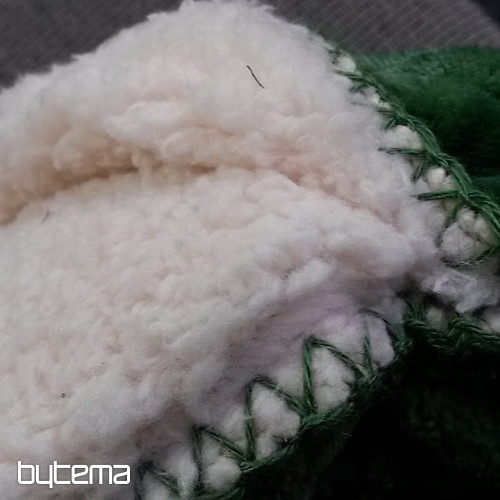 couverture microfibre EXTRA SOFT SHEEP velours côtelé - vert