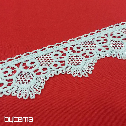 Dentelle 5555/0010 5,3 cm blanc mat