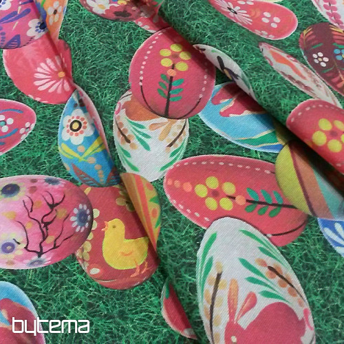 Tissu décoratif PELOUSE DE PÂQUES