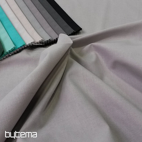Tissu coton UNI GRIS gris clair