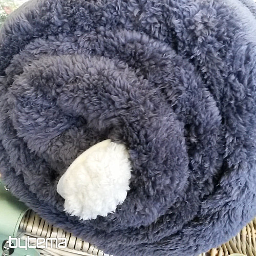 Couverture Mouton-anthracite/gris foncé/crème