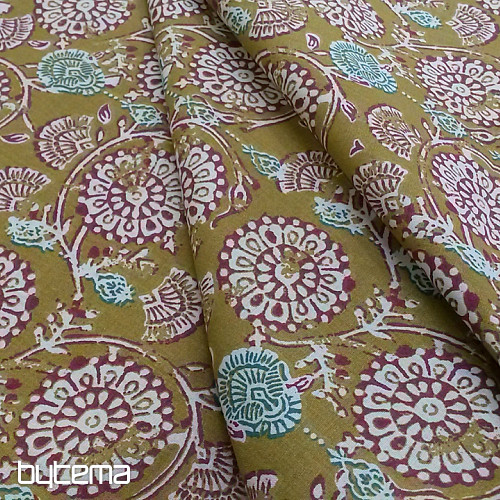 Tissu coton FLEURS JIVA