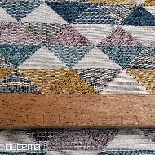 tissu de revêtement LUSA triangle moutarde