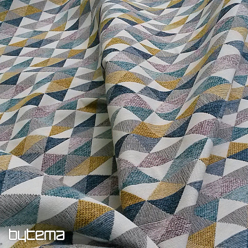 tissu de revêtement LUSA triangle moutarde