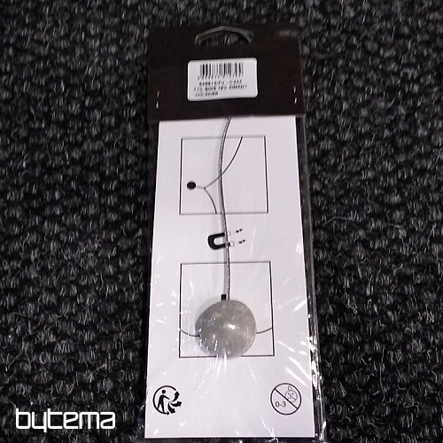 Attache de suspension OVALIE aimant gris-blanc
