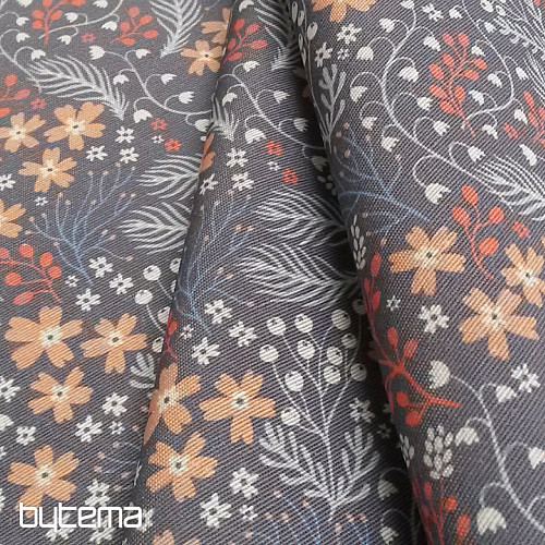 Tissu décoratif BESA fleurs