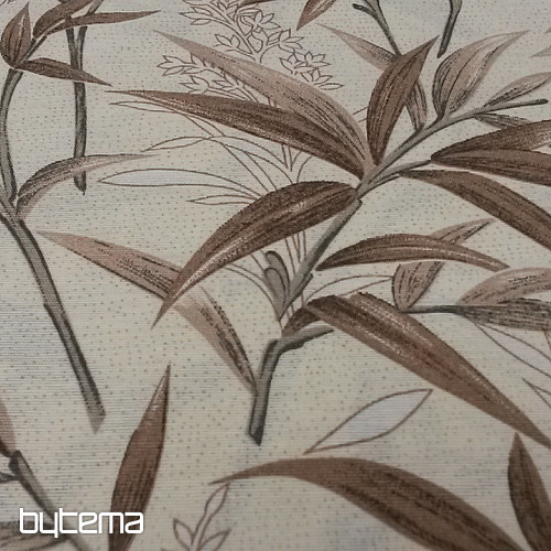 Tissu déco BAMBOU marron