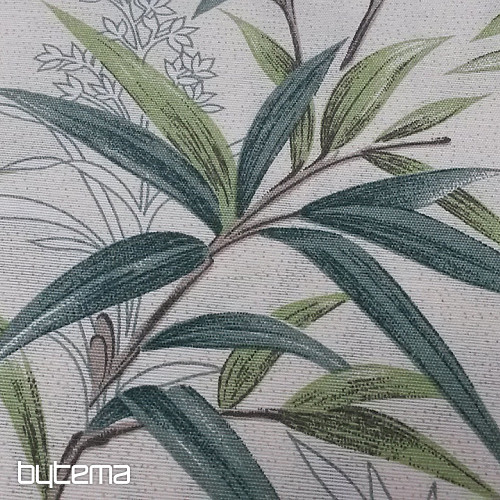 Tissu déco BAMBOU vert