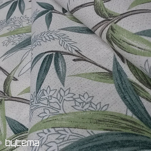 Tissu déco BAMBOU vert