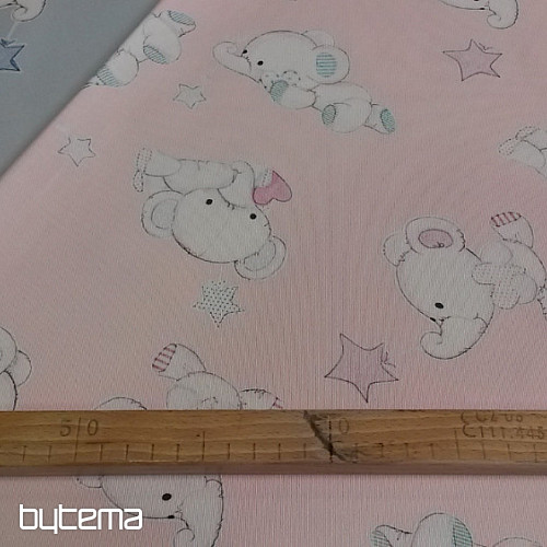 Tissu déco enfant SLONI rose