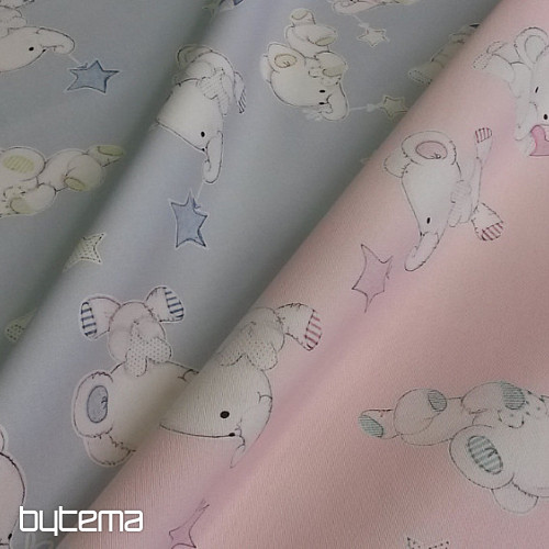 Tissu déco enfant SLONI bleu