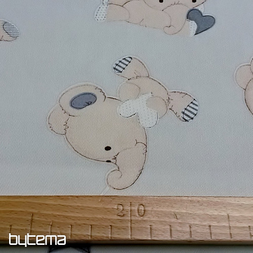 Tissu déco enfant SLONI gris