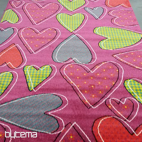 Tapis pièce enfant PLAY coeur