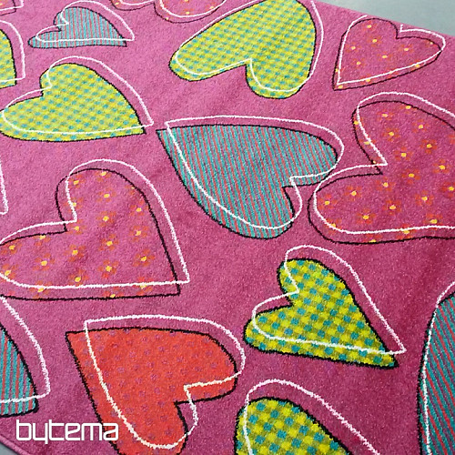 Tapis pièce enfant PLAY coeur