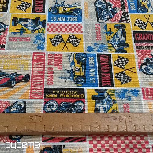Tissu décoratif GRAND PRIX