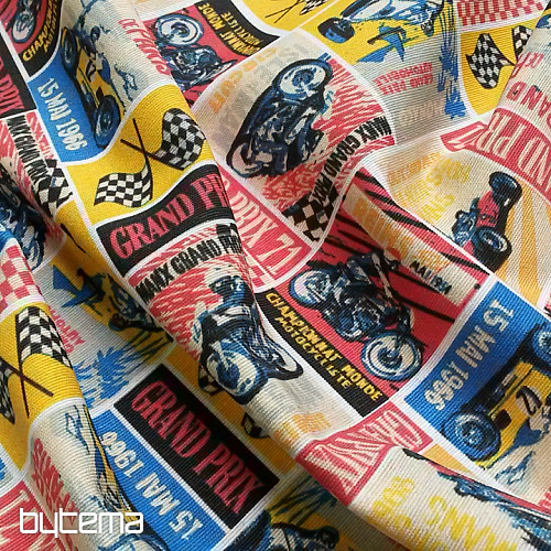 Tissu décoratif GRAND PRIX