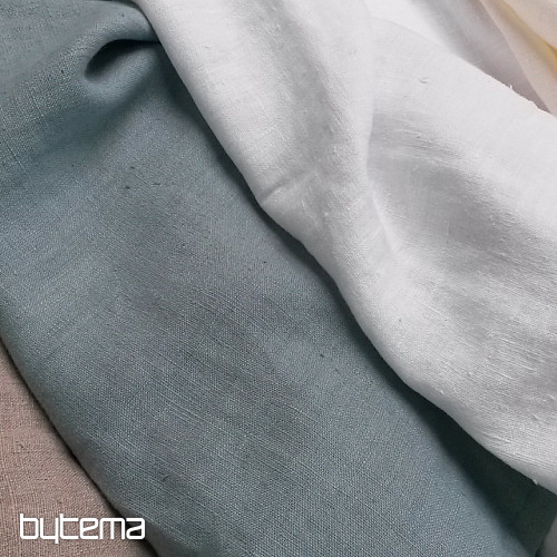 Tissu lin VERONA uni blanc