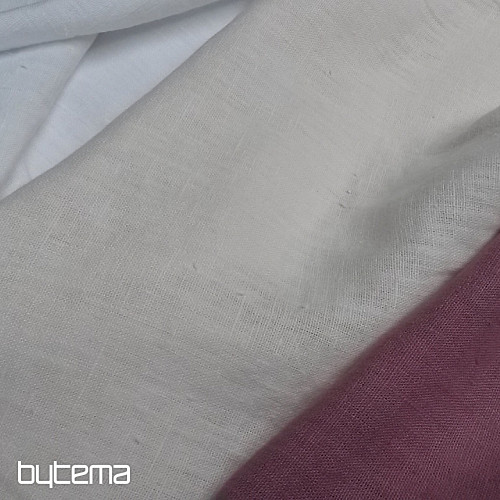 Tissu lin VERONA uni crème
