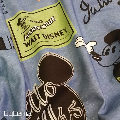 Tissu déco enfant MICKEY MOUSE bleu