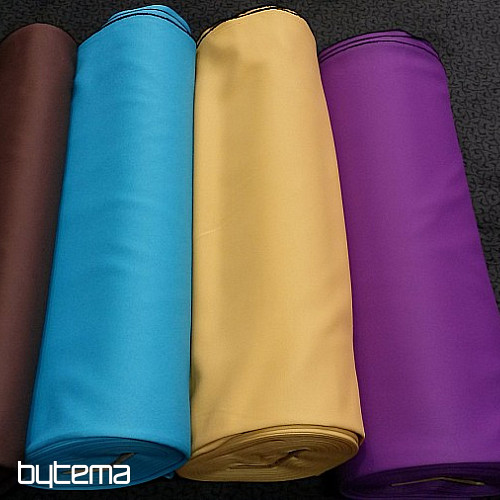Tissu décoratif BLACKOUT pour rideaux turquoise