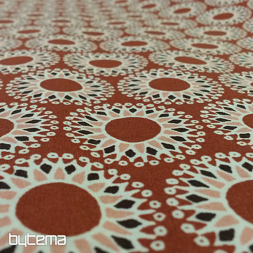 Tissu coton MALAWA brique