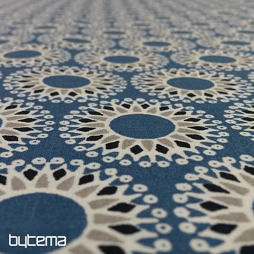 Tissu coton MALAWA bleu