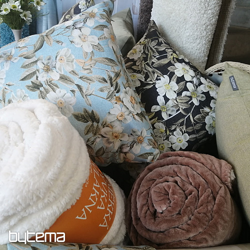 Tissu déco LEIRE turquoise