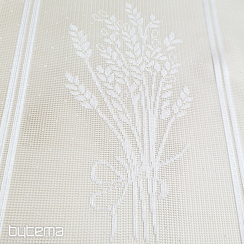 Rideau jacquard pour vitrail LAVANDE