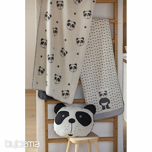 Couverture enfant en coton DF PANDA 100x150