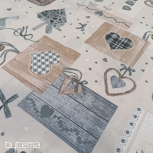 Tissu déco TM PATCHWORK beige