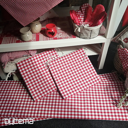Tissu déco MENORCA rouge
