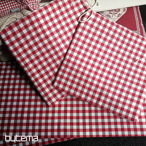 Tissu déco MENORCA rouge