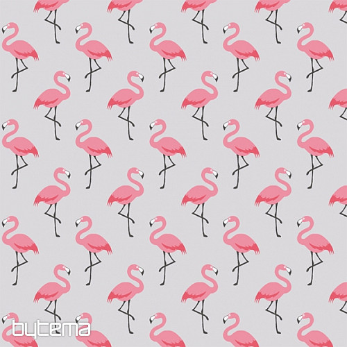 Tissu déco FLAMINGO gris