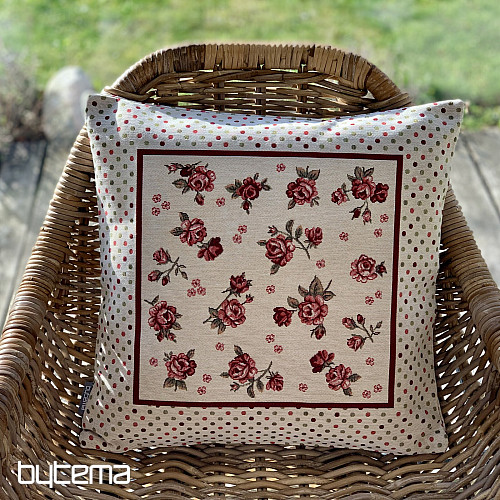Housse de coussin tapisserie ROSES
