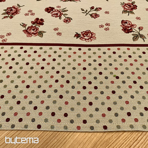 Nappe tapisserie et châle ROSES