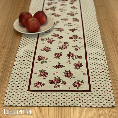 Nappe tapisserie et châle ROSES