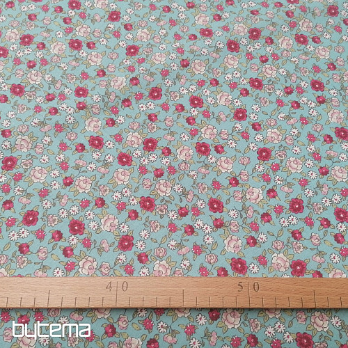 Tissu déco SARINA turquoise