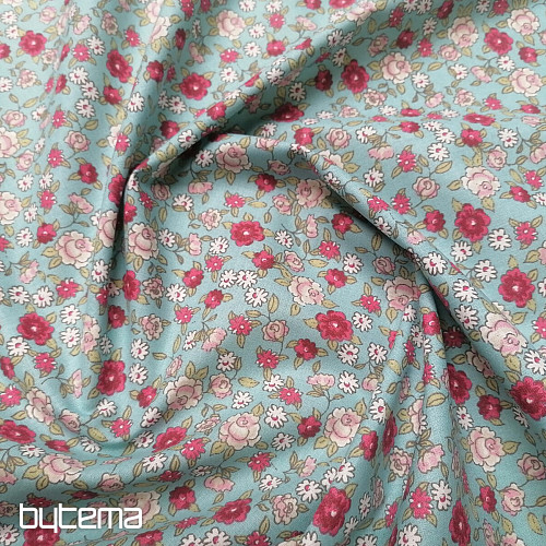 Tissu déco SARINA turquoise