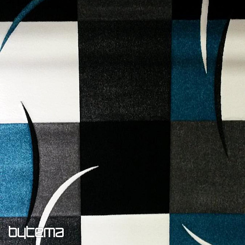 Tapis pièce moderne MOND MERINO turquoise