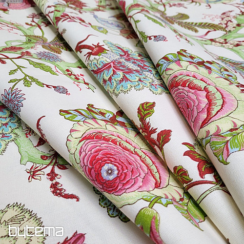 Tissu déco CEYLAN coloré