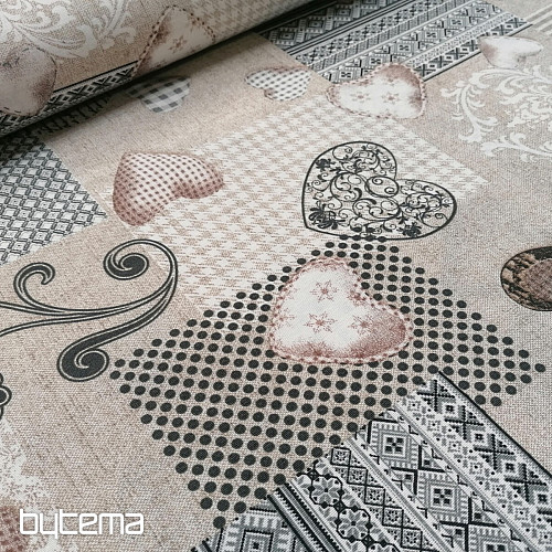 Tissu déco MAX LOVE gris
