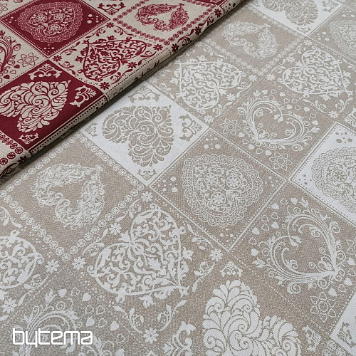 Tissu décoratif AMORE BLANCO