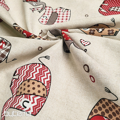 Tissu décoratif ÉLÉPHANTS